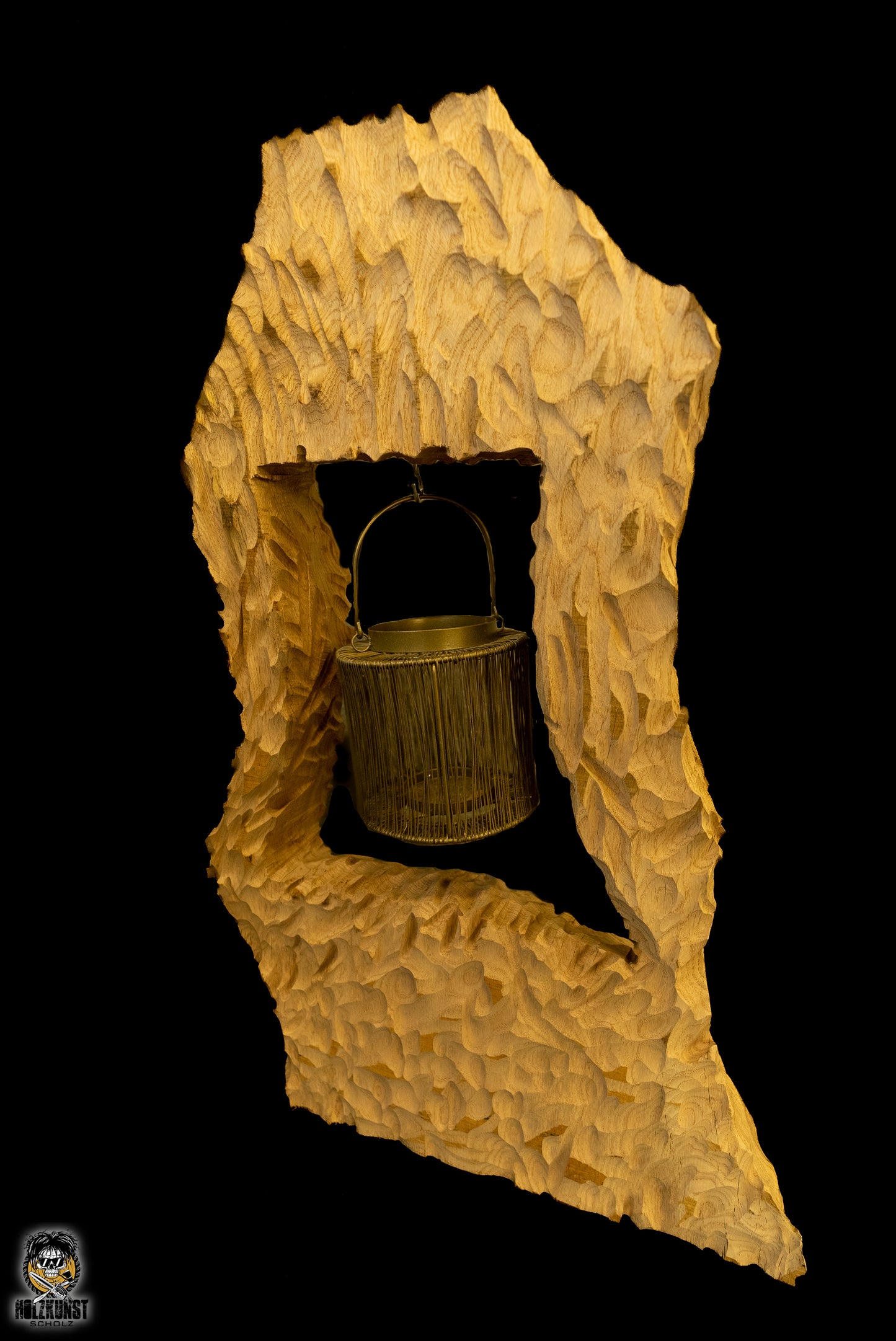 Reliefskulptur Laternenhalter