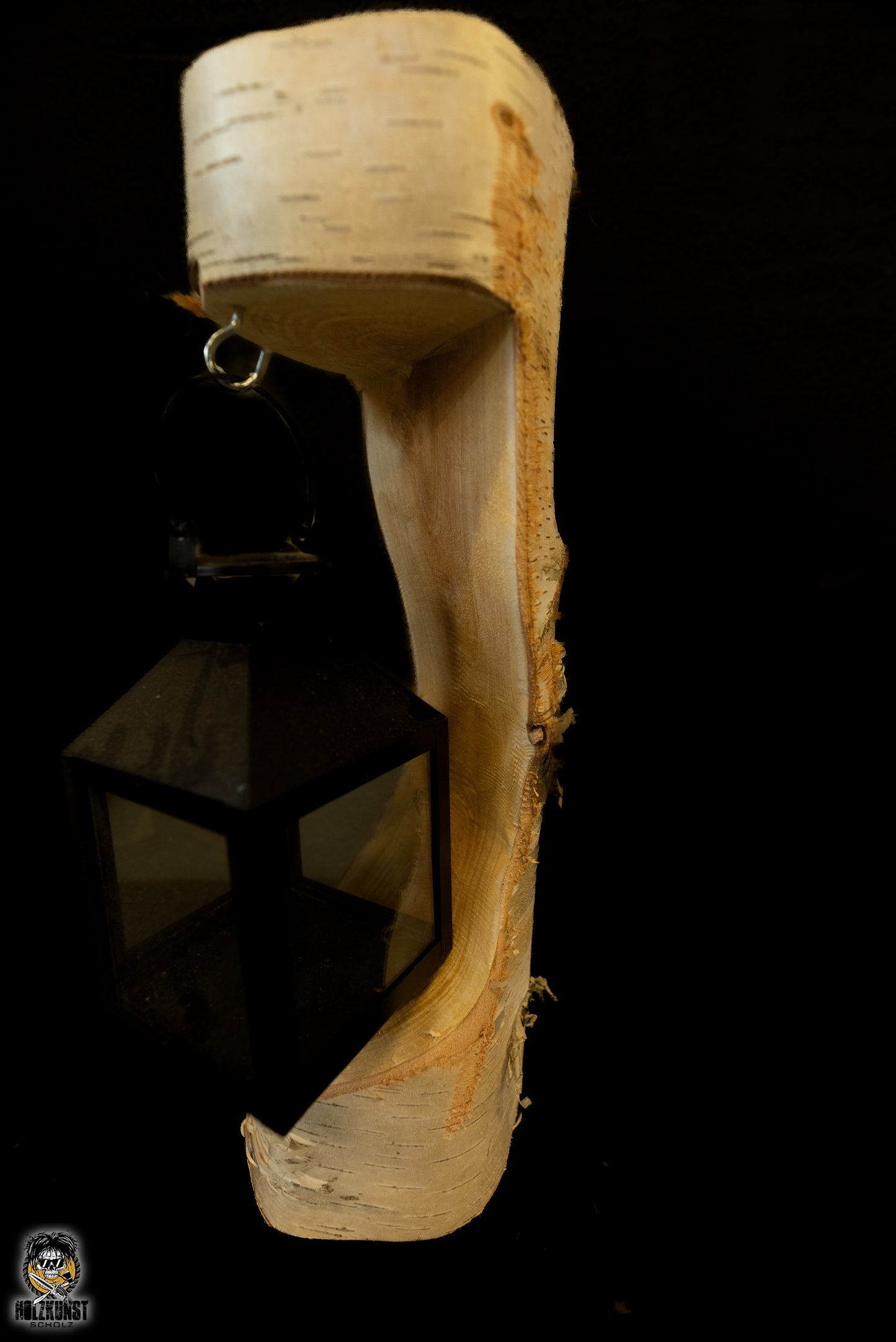 Laternenhalter aus Rundholz