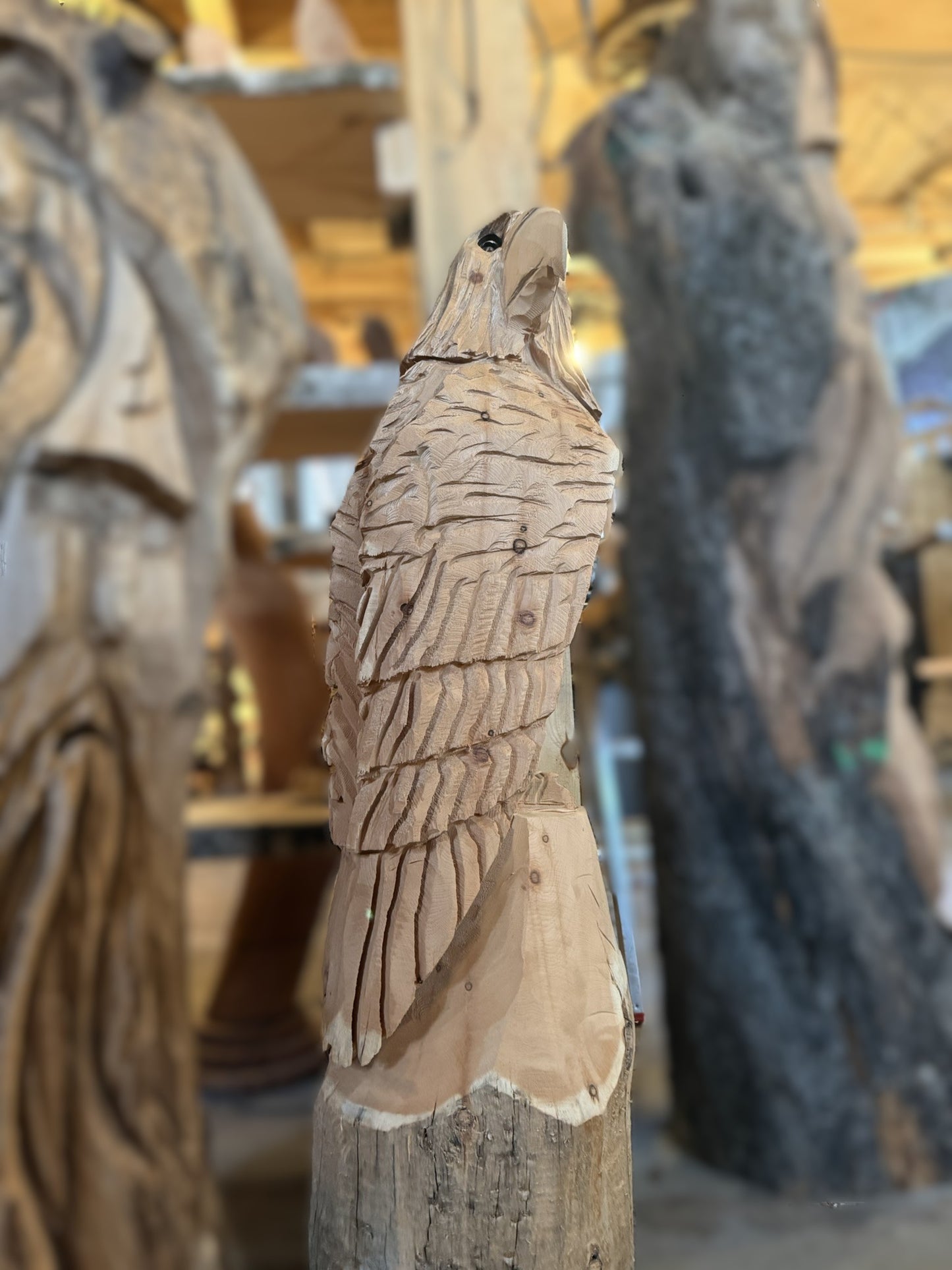 Figur - Adler aus Eiche- Einzelstück