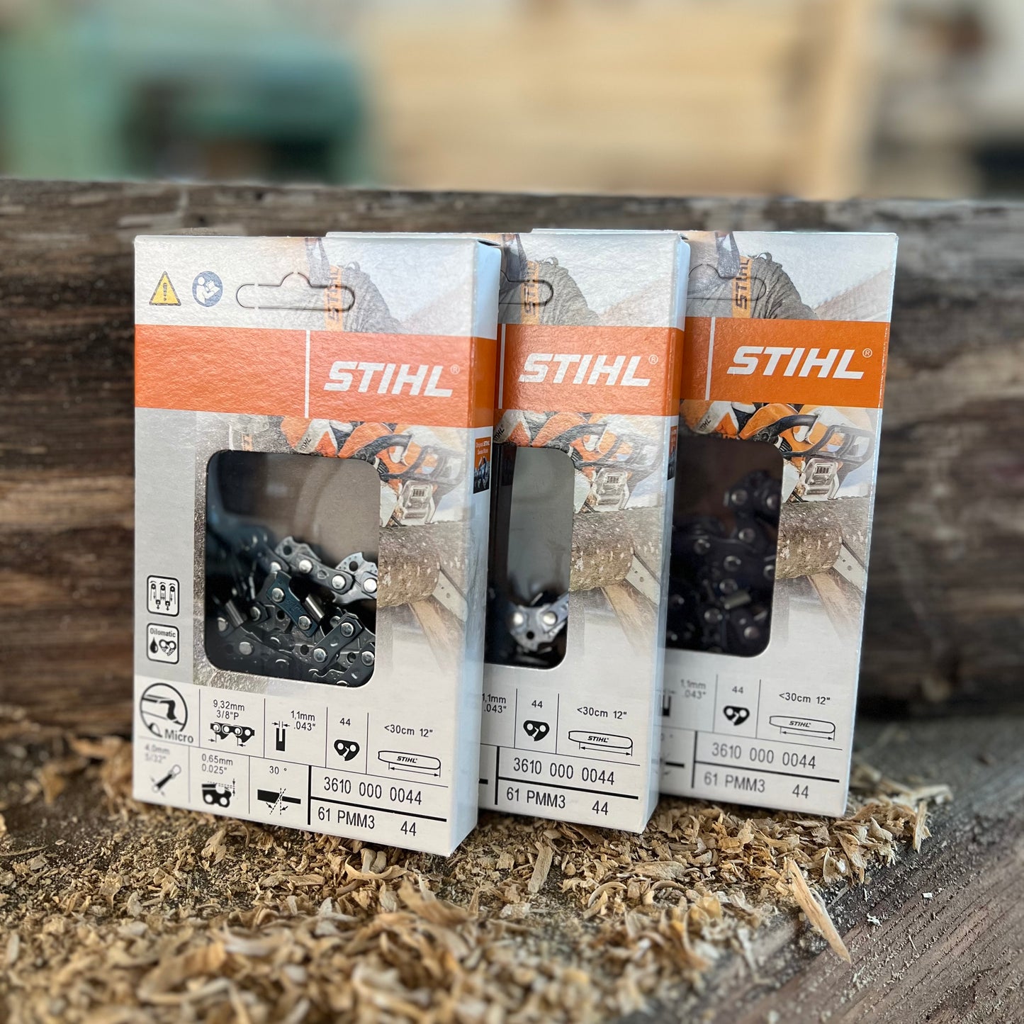 Stihl Sägekette 3/8" P 1,1mm Nut, 44 Treibglieder