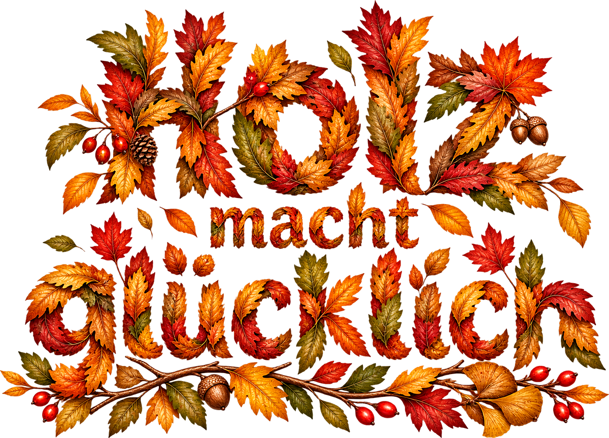 Herbstpaket 3 - Holz macht glücklich - T-Shirt, Zipper, Cap & Überraschung