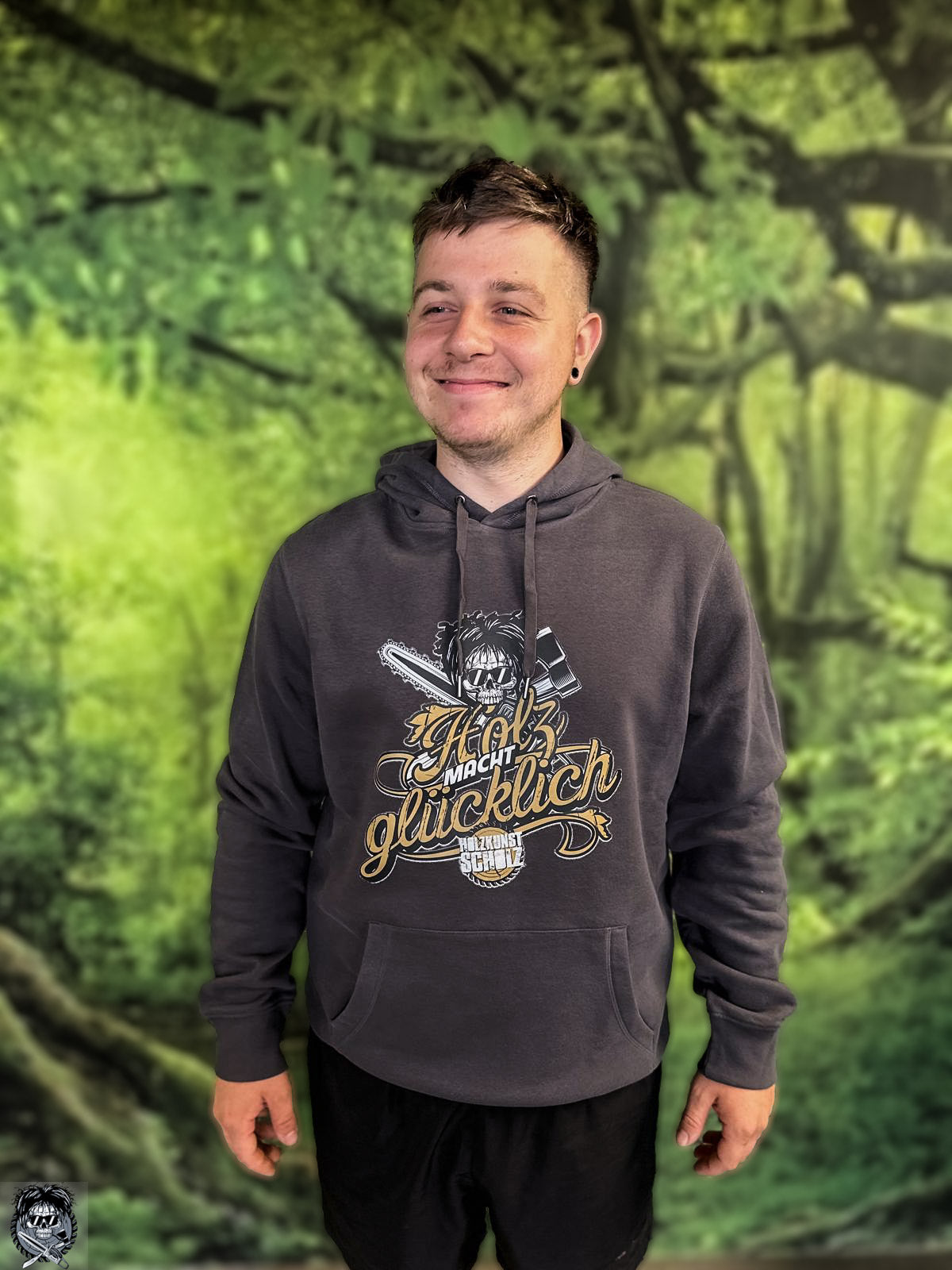 Hoodie Holzkunst Scholz - Holzmachtglücklich - Standard Kollektion