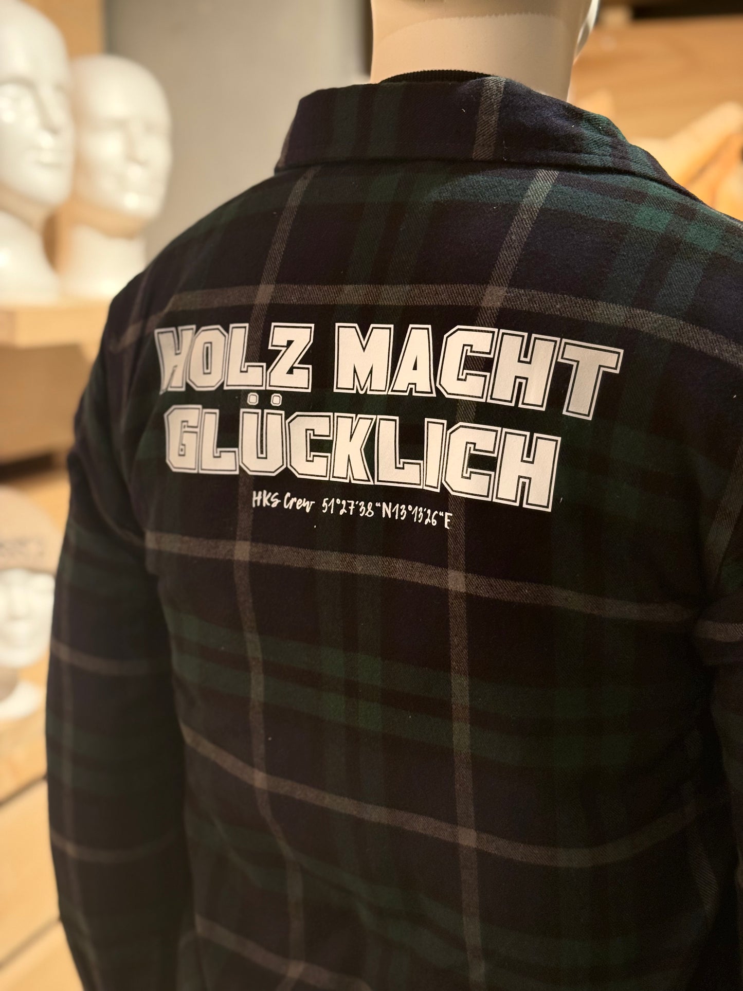 Holz Macht Glücklich Holzfäller Hemd/Jacke Limited Edition