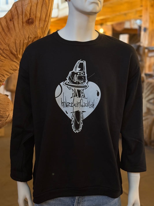 Pullover Holzkunst Scholz - Holz macht Glücklich (Herz)