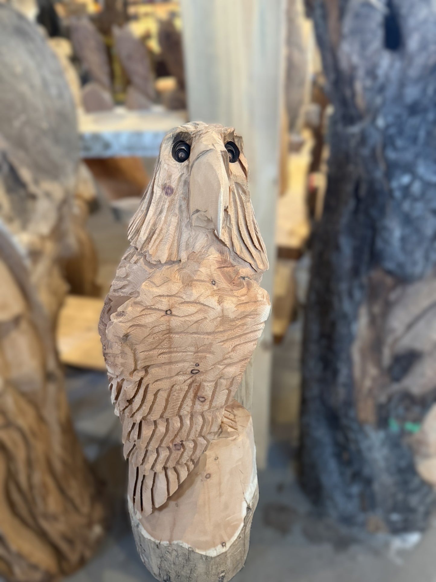 Figur - Adler aus Eiche- Einzelstück